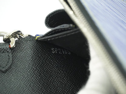 Louis Vuitton Twist Chain Wallet Epi Leather, BLUE, DENIM_JEANS, Shoulder bag