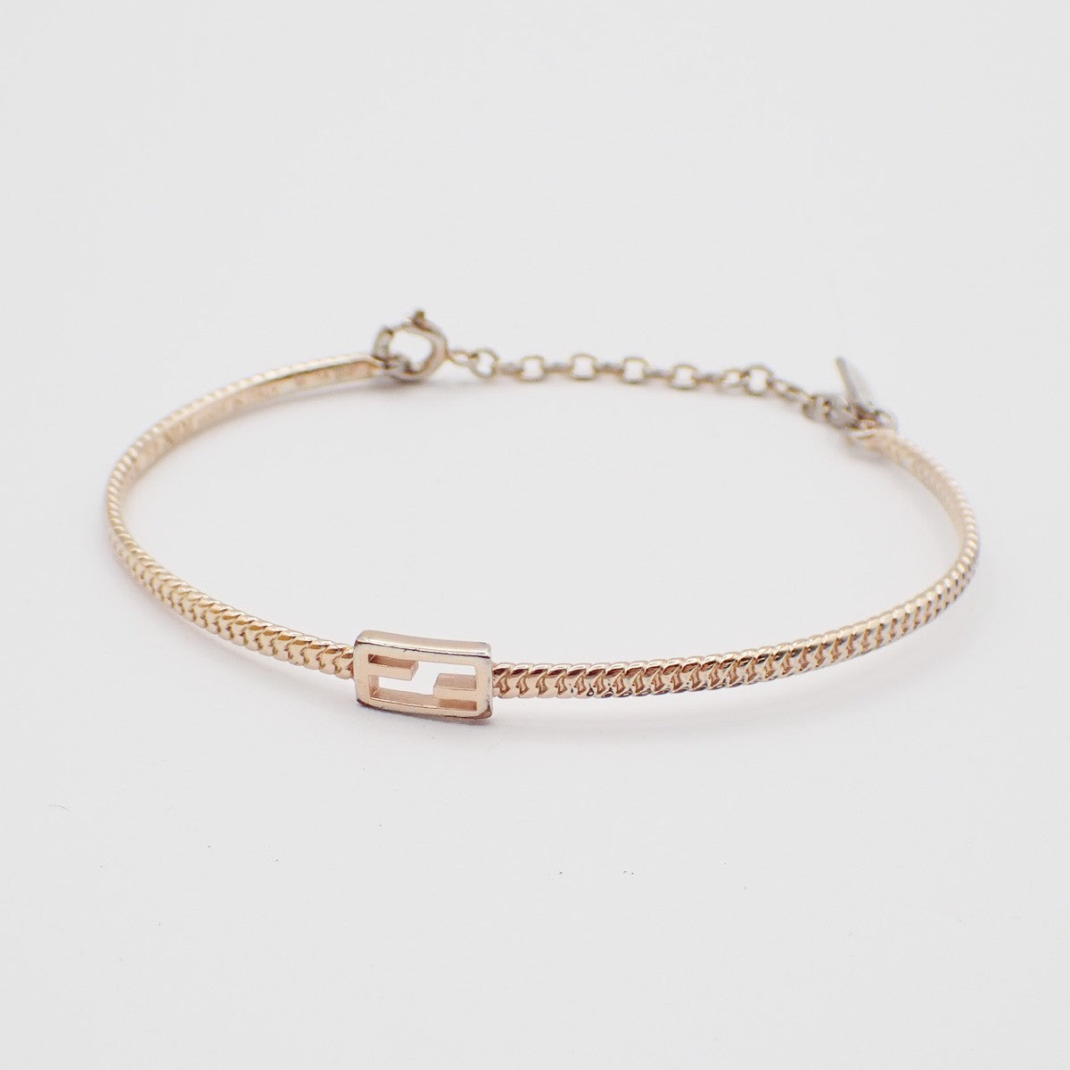 Fendi Baguette Bracelet Gold Plated, GOLD, GOLD_PLATED, Bracelet