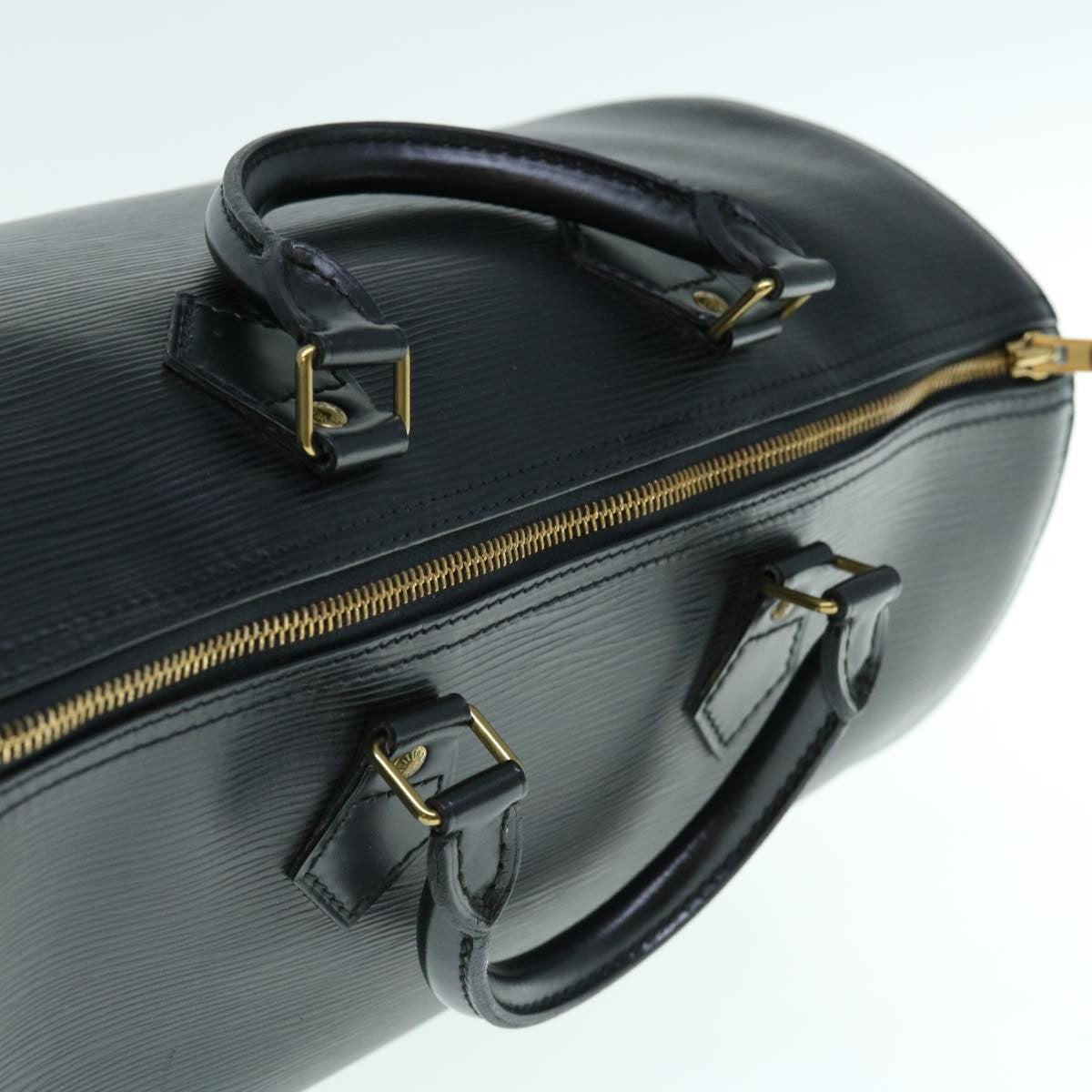 Louis Vuitton Speedy Handbag Epi Leather, BLACK, LEATHER, Handbag