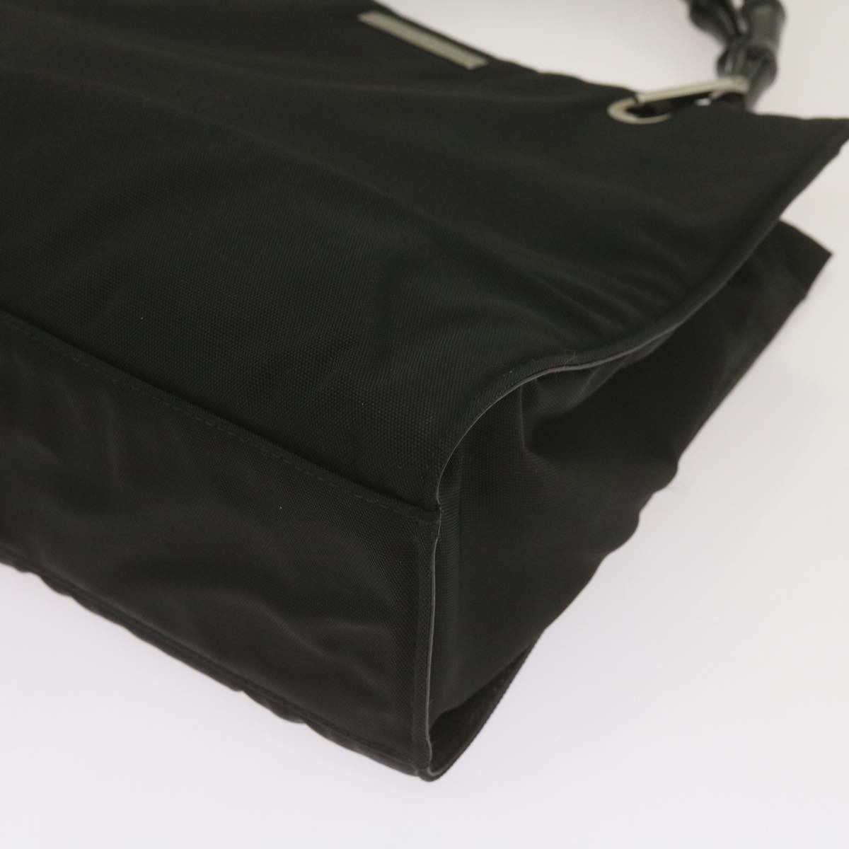 Gucci Bamboo Shopper Tote Canvas, BLACK, CANVAS, Tote bag