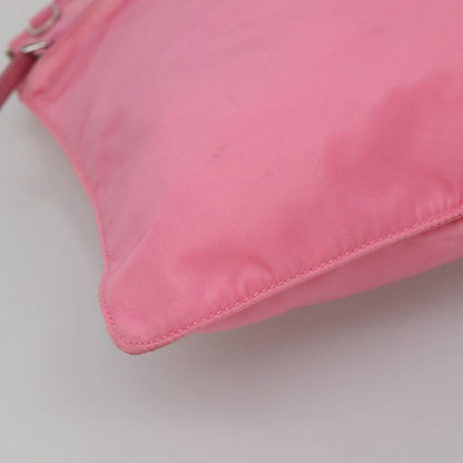 Prada Front Pocket Messenger Bag Tessuto, PINK, NYLON, Shoulder bag