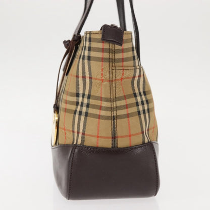 Burberry Nova Check Tote Canvas and Leather, BEIGE, CANVAS, Tote bag