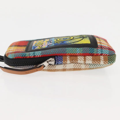 Loewe Eye/Loewe/Nature Zip Neck Pouch Canvas with Applique, MULTICOLOUR, CANVAS, Clutche & pouche