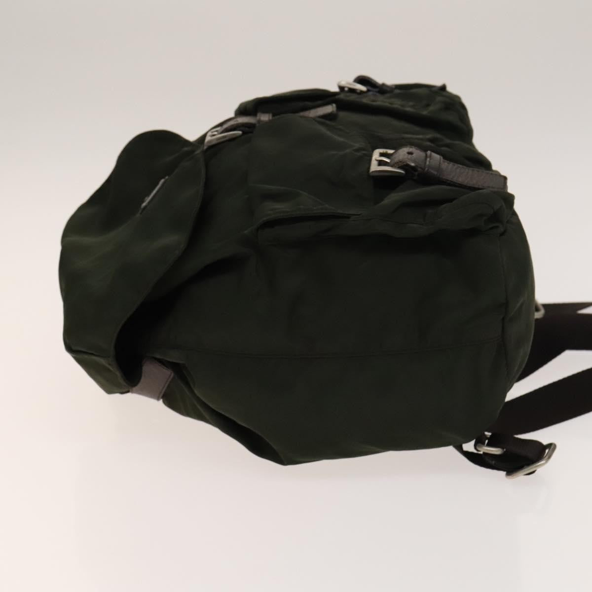 Prada Double Front Pocket Backpack Tessuto, KHAKI, NYLON, Backpack