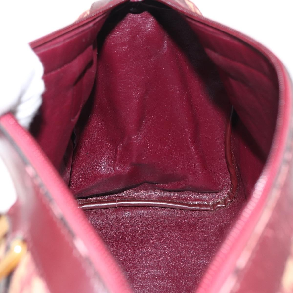 Christian Dior Vintage Trotter Handbag Canvas, RED, CANVAS, Handbag