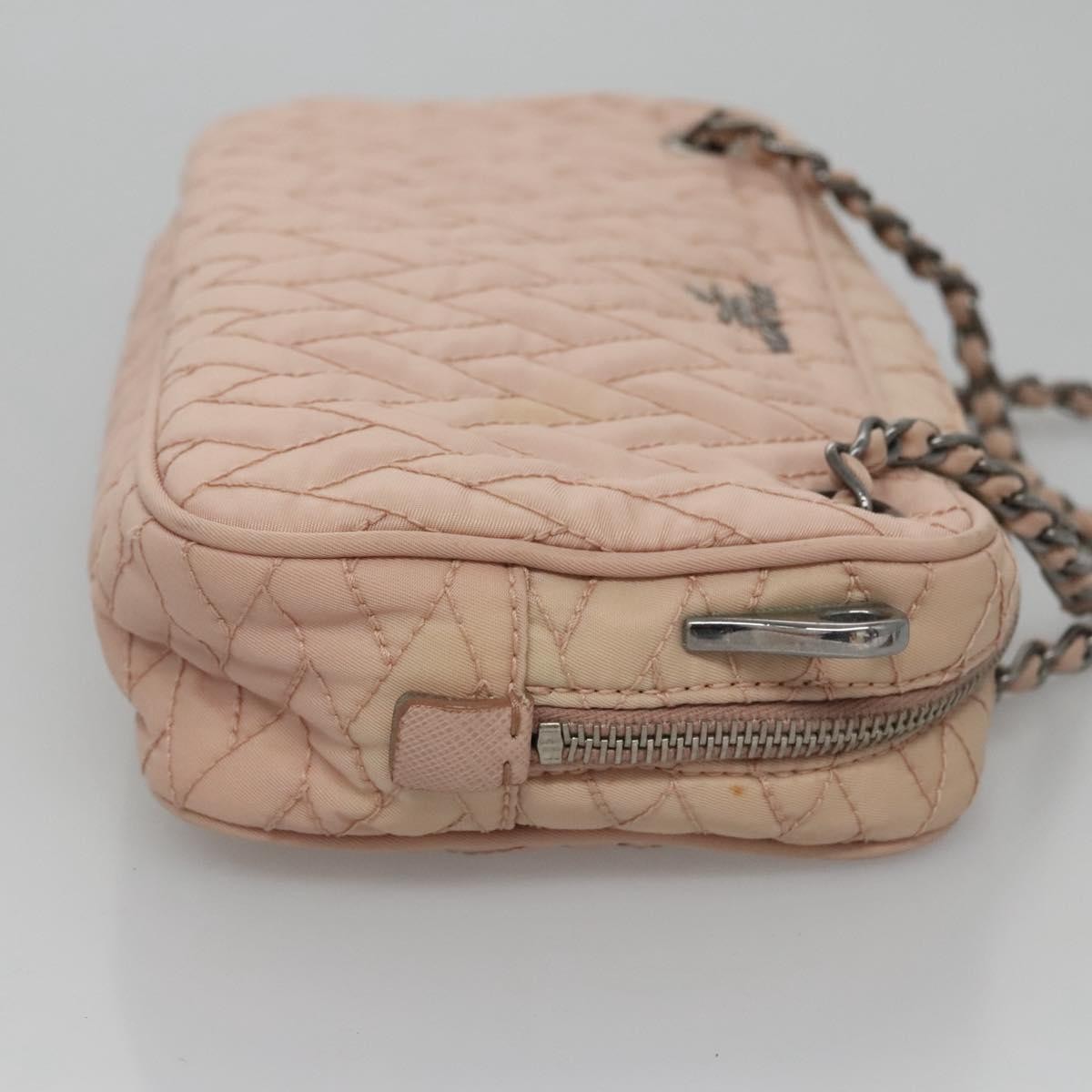 Prada Camera Bag Quilted Tessuto, PINK, NYLON, Crossbody bag