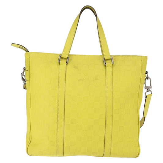 Louis Vuitton Tadao Handbag Damier Infini Leather, YELLOW, LEATHER, Handbag
