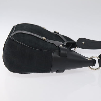 Salvatore Ferragamo Shoulder Bag Canvas, BLACK, CANVAS, Shoulder bag