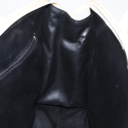 Bally Vintage Handbag Quilted Leather, WHITE, LEATHER, Handbag