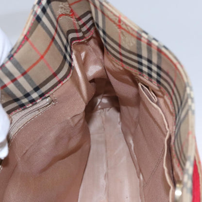 Burberry Shoulder Bag Nova Check Canvas, BEIGE, CANVAS, Shoulder bag