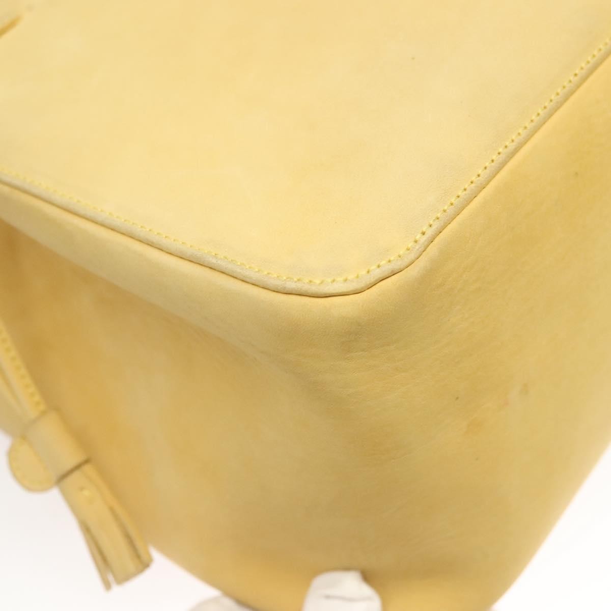 Salvatore Ferragamo Vintage Tote bag Suede, YELLOW, SUEDE, Tote bag