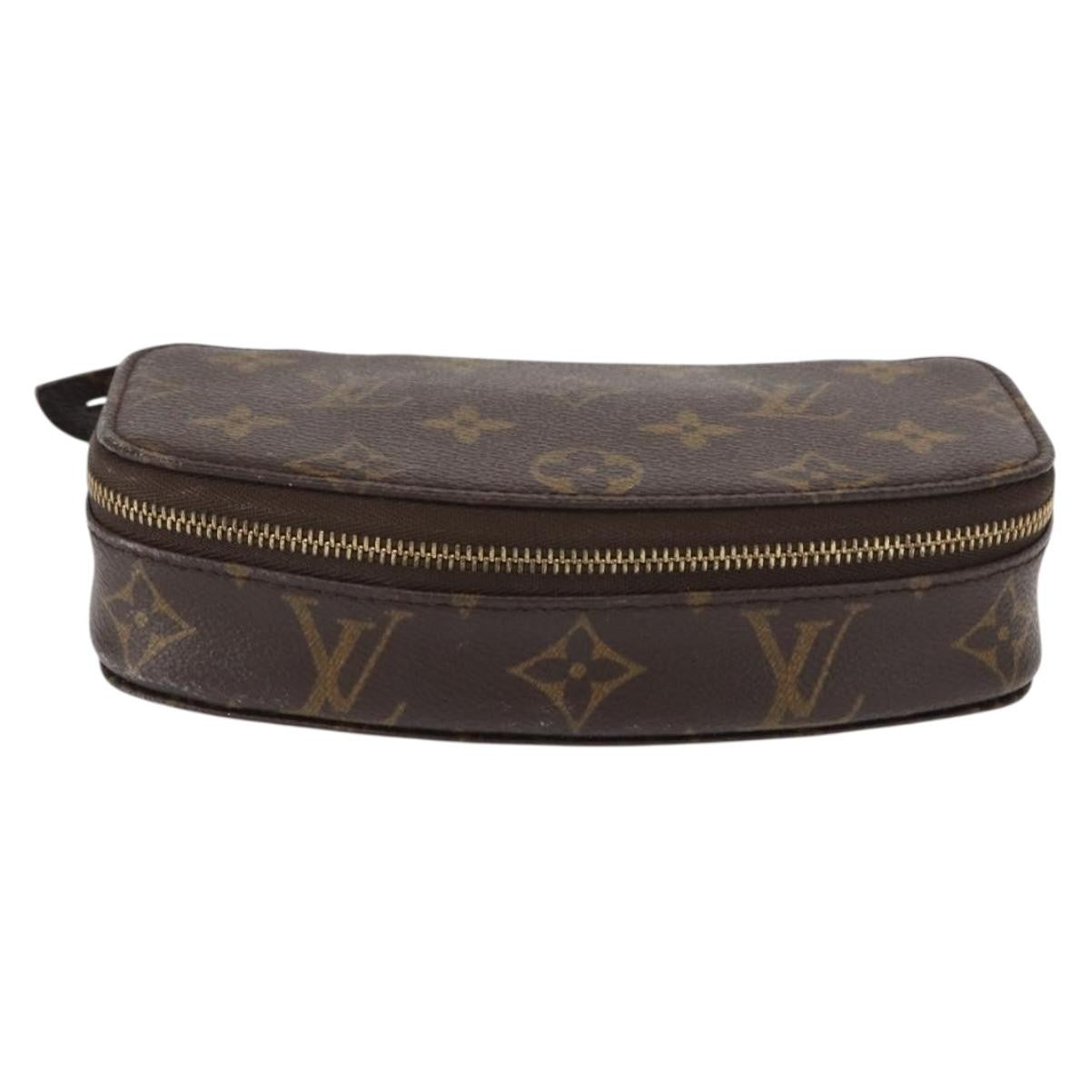 Louis Vuitton Monte-Carlo Jewelry Box Canvas, BROWN, CANVAS, Clutche & pouche