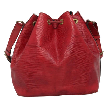 Louis Vuitton Petit Noe Handbag Epi Leather, RED, LEATHER, Handbag