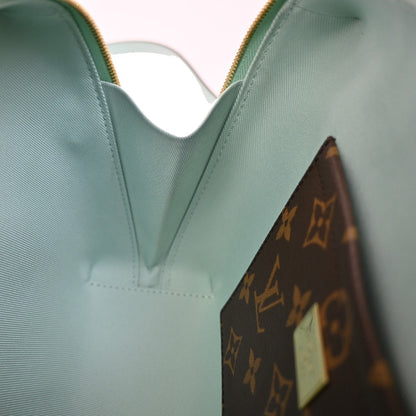 Louis Vuitton Venice Handbag Vernis with Monogram Canvas, GREEN, PATENT_LEATHER, Shoulder bag