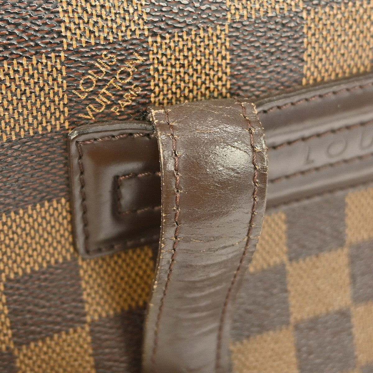 Louis Vuitton Parioli Handbag Damier, BROWN, CANVAS, Shoulder bag