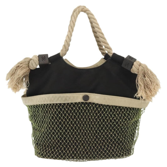 Chanel Camellia Flower Tote Canvas, BLACK, CANVAS, Tote bag