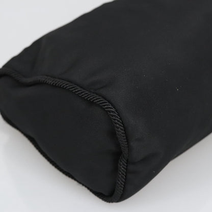 Prada Zip Pouch Tessuto, BLACK, NYLON, Clutche & pouche