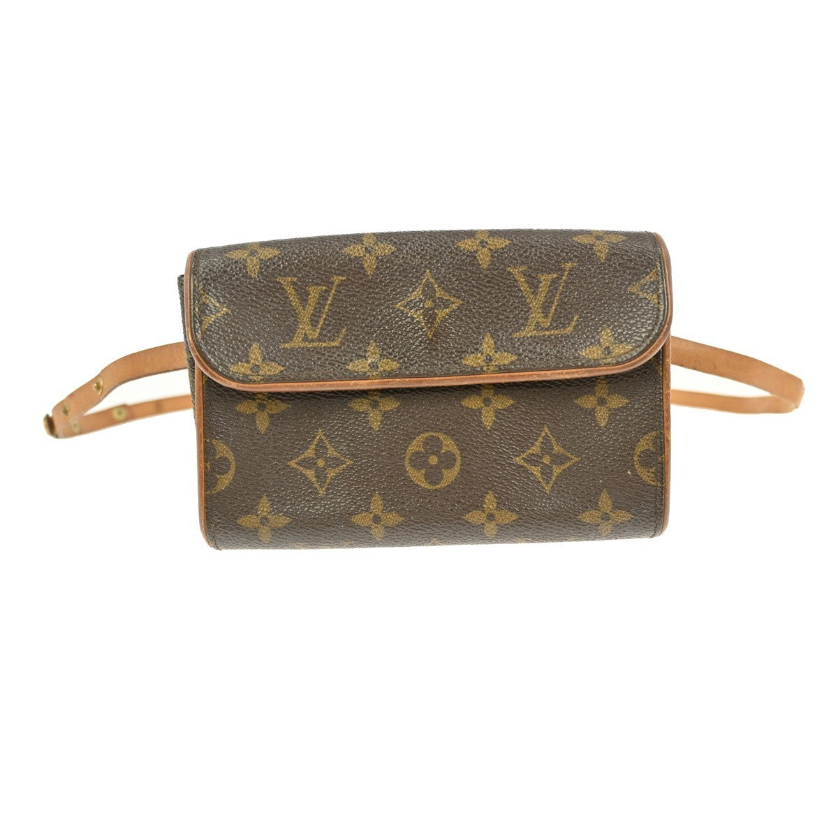 Louis Vuitton Florentine Waist Bag Monogram Canvas, BROWN, CANVAS, Clutche & pouche