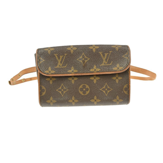 Louis Vuitton Florentine Waist Bag Monogram Canvas, BROWN, CANVAS, Clutche & pouche