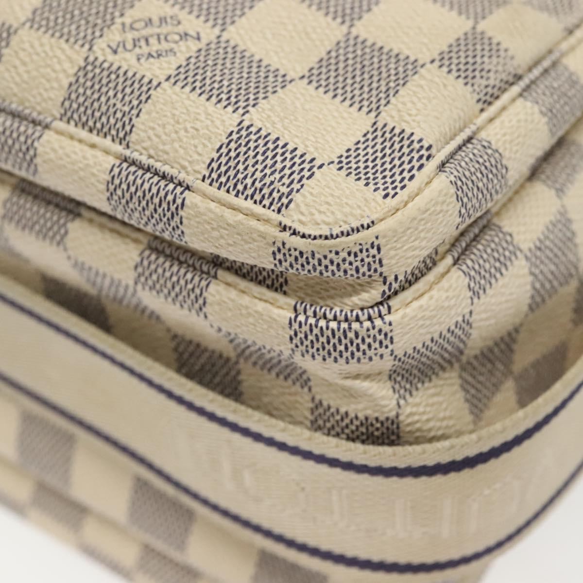 Louis Vuitton Naviglio Handbag Damier, WHITE, CANVAS, Shoulder bag
