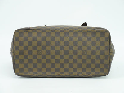 Louis Vuitton Hampstead Handbag Damier, BROWN, CANVAS, Tote bag