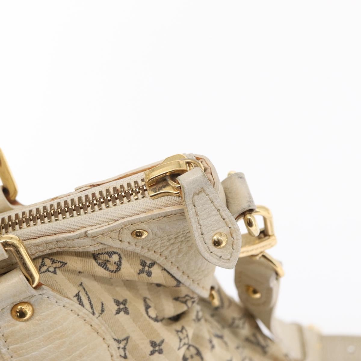 Louis Vuitton Marina Handbag Mini Lin Croisette, BEIGE, CANVAS, Handbag