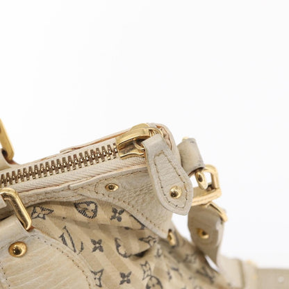 Louis Vuitton Marina Handbag Mini Lin Croisette, BEIGE, CANVAS, Handbag