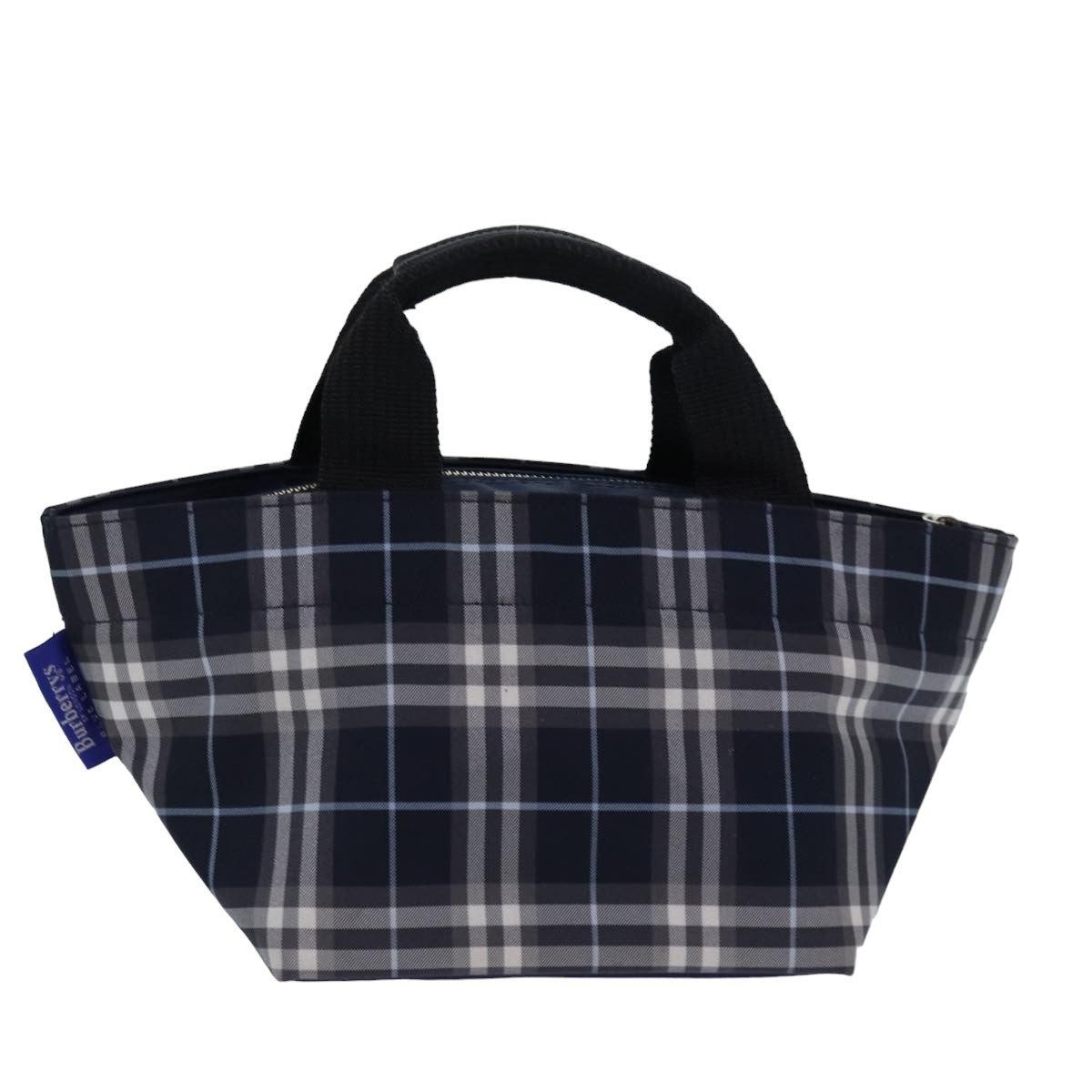 Burberry Nova Check Tote Nylon, NAVY, NYLON, Tote bag