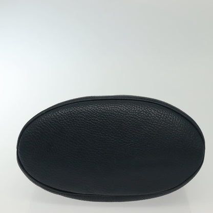 Christian Dior Vintage Handbag Leather, NAVY, LEATHER, Handbag