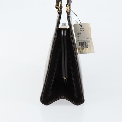 Fendi Vintage Top Handle Bag Leather, BROWN, LEATHER, Handbag
