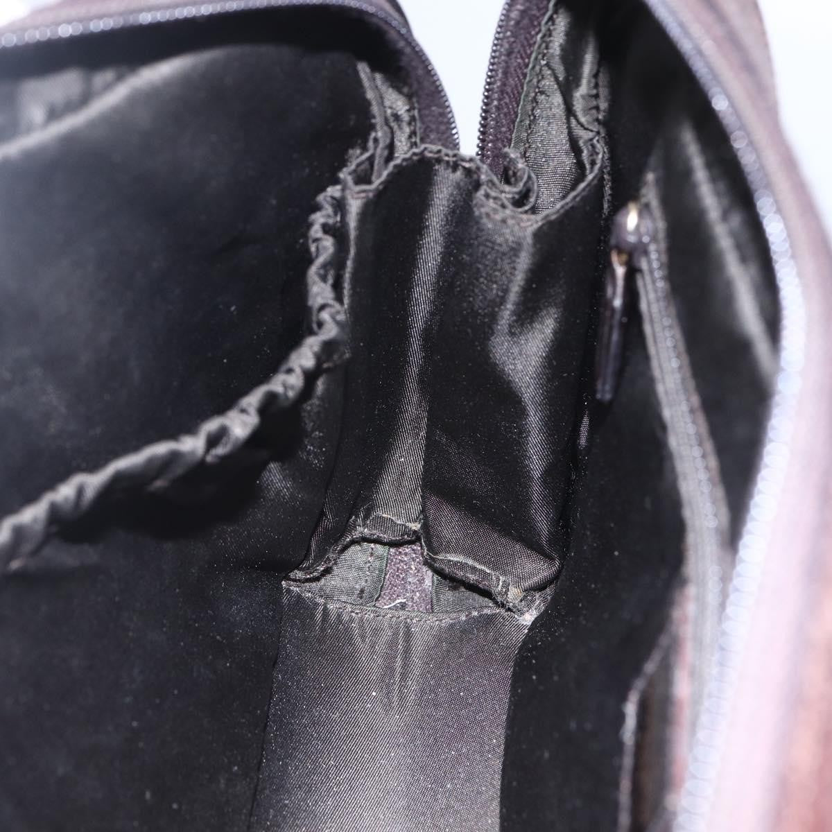 Christian Dior Vintage CD Handbag Leather, BROWN, LEATHER, Handbag