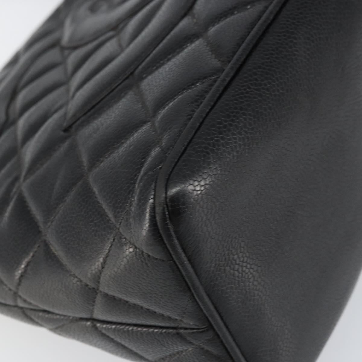Chanel Medallion Tote Quilted Caviar, BLACK, LEATHER, Tote bag