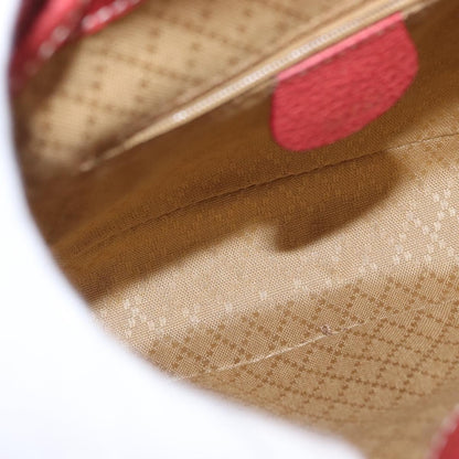 Gucci Vintage Bamboo Backpack Suede, RED, SUEDE, Backpack