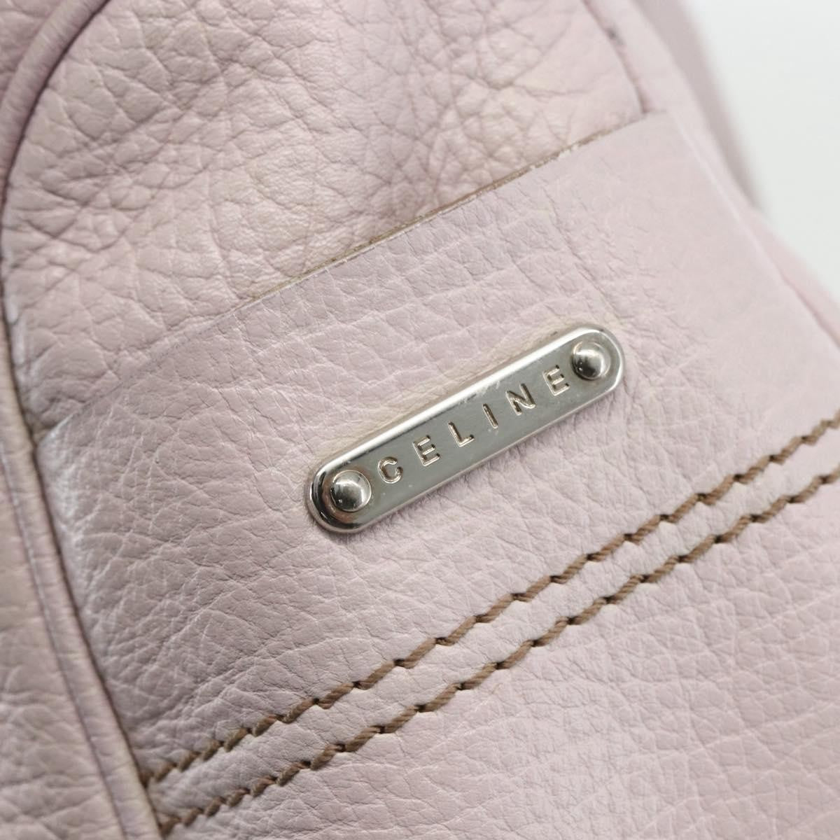 Celine Boogie Satchel Leather, PINK, LEATHER, Handbag