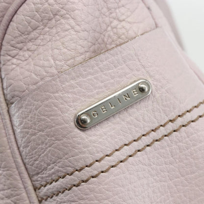 Celine Boogie Satchel Leather, PINK, LEATHER, Handbag