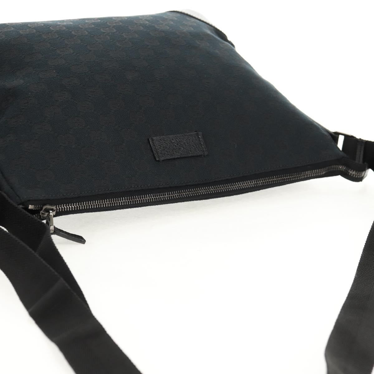 Gucci Original Messenger GG Canvas, BLACK, CANVAS, Shoulder bag