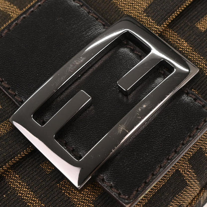 Fendi Baguette Bag Zucca Canvas, BROWN, CANVAS, Handbag