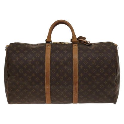 Louis Vuitton Keepall Bag Monogram Canvas, BROWN, CANVAS, Travel bag
