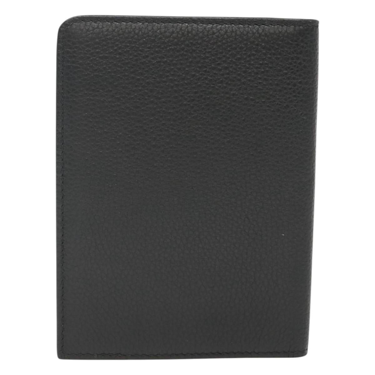 Christian Dior Bifold Card Holder Leather, BLACK, LEATHER, Card Holders