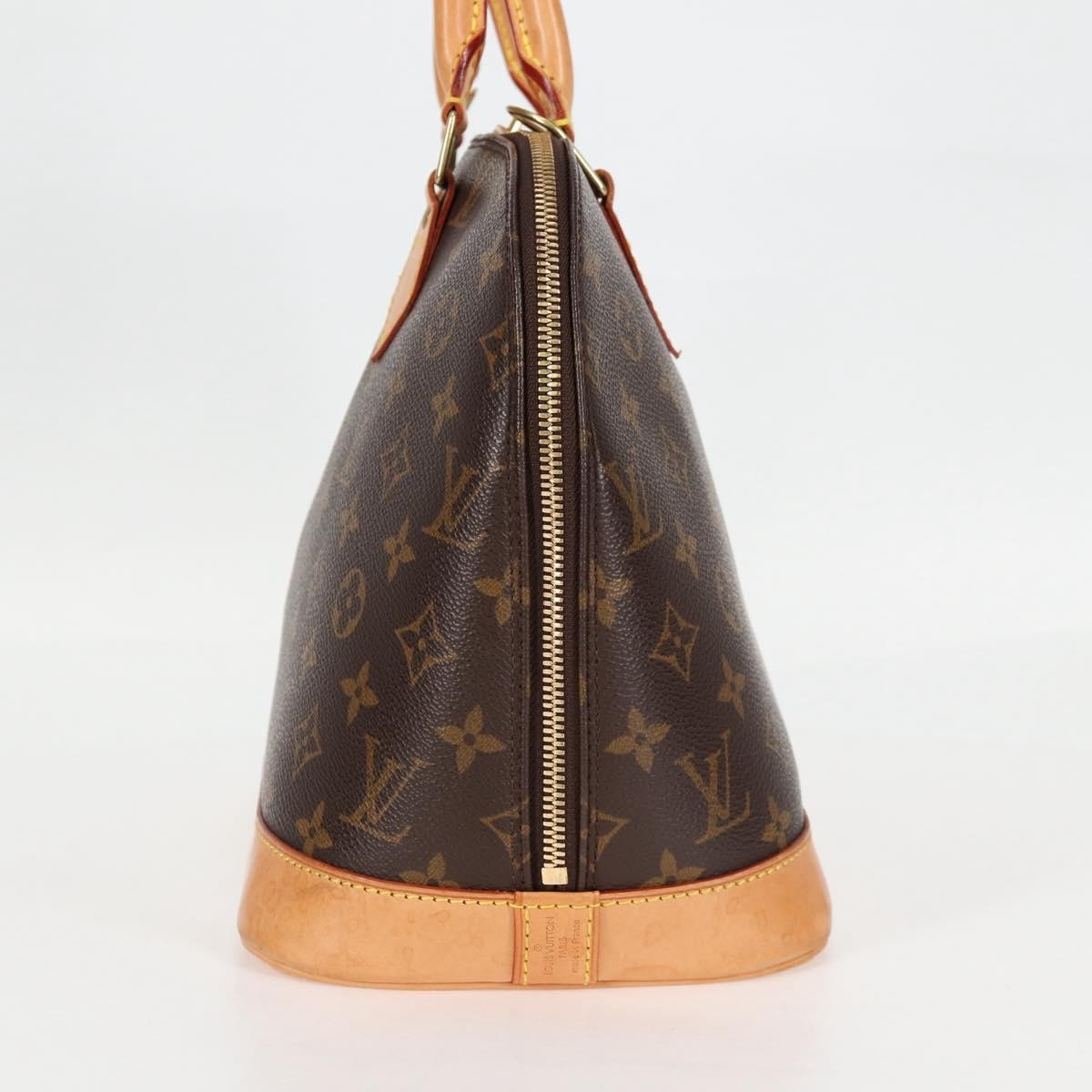 Louis Vuitton Alma Handbag Monogram Canvas, BROWN, CANVAS, Handbag