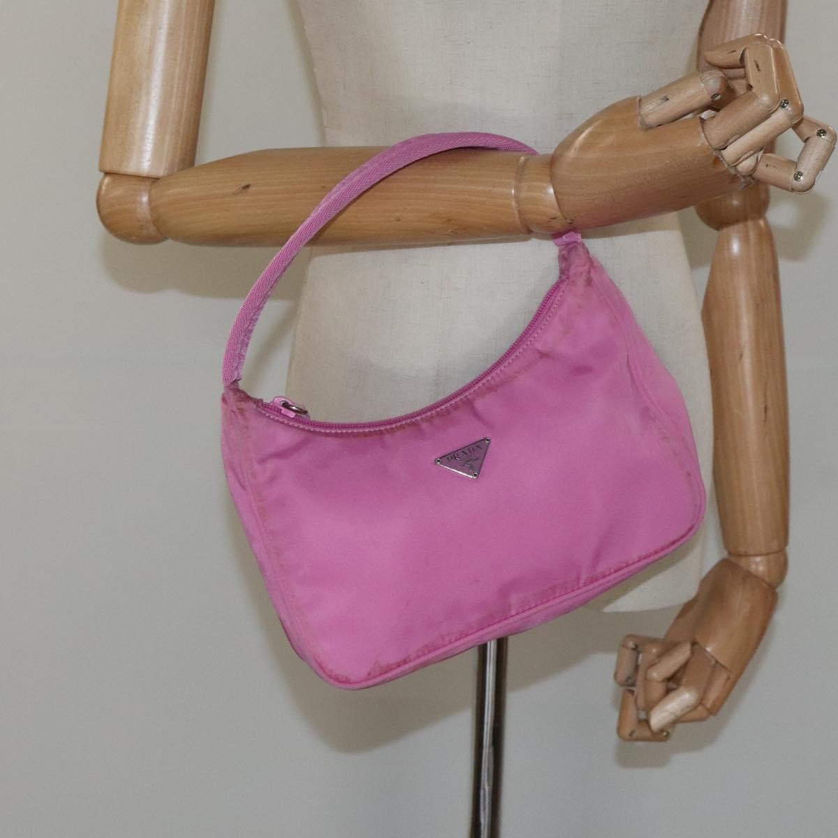 Prada Hobo Tessuto, PINK, NYLON, Clutche & pouche