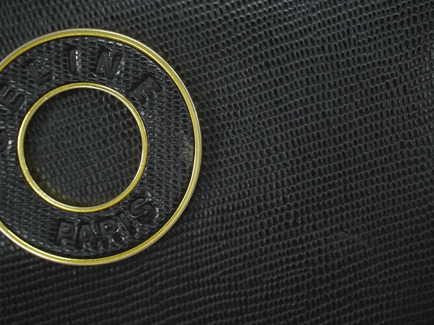 Celine Shoulder Bag Leather, BLACK, LEATHER, Shoulder bag