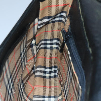 Burberry Flap Shoulder Bag Leather, BLACK, LEATHER, Shoulder bag