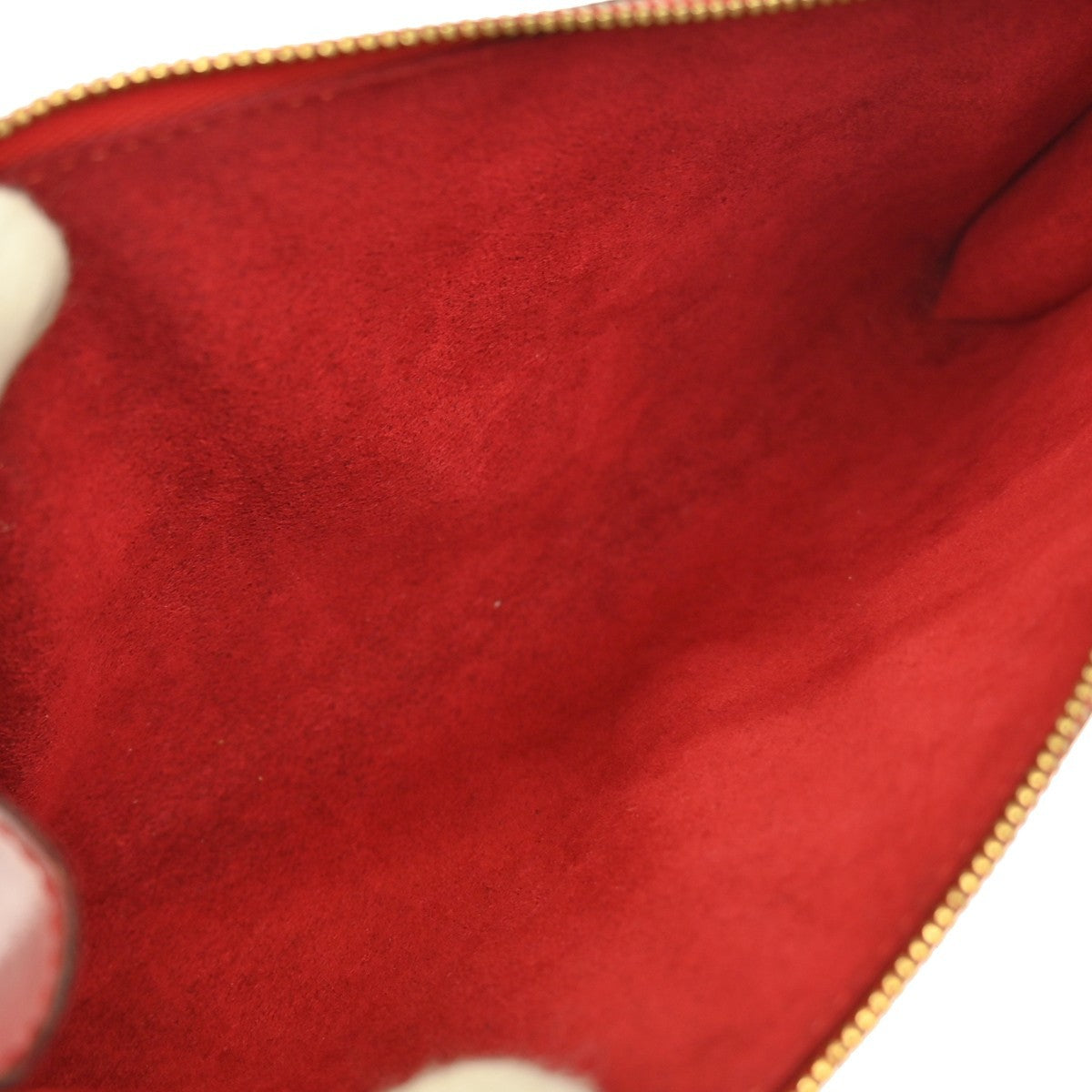Louis Vuitton Pochette Accessoires Epi Leather, RED, LEATHER, Clutche & pouche