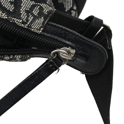 Christian Dior Vintage Trotter Messenger Bag Diorissimo Canvas, BLACK, CANVAS, Shoulder bag