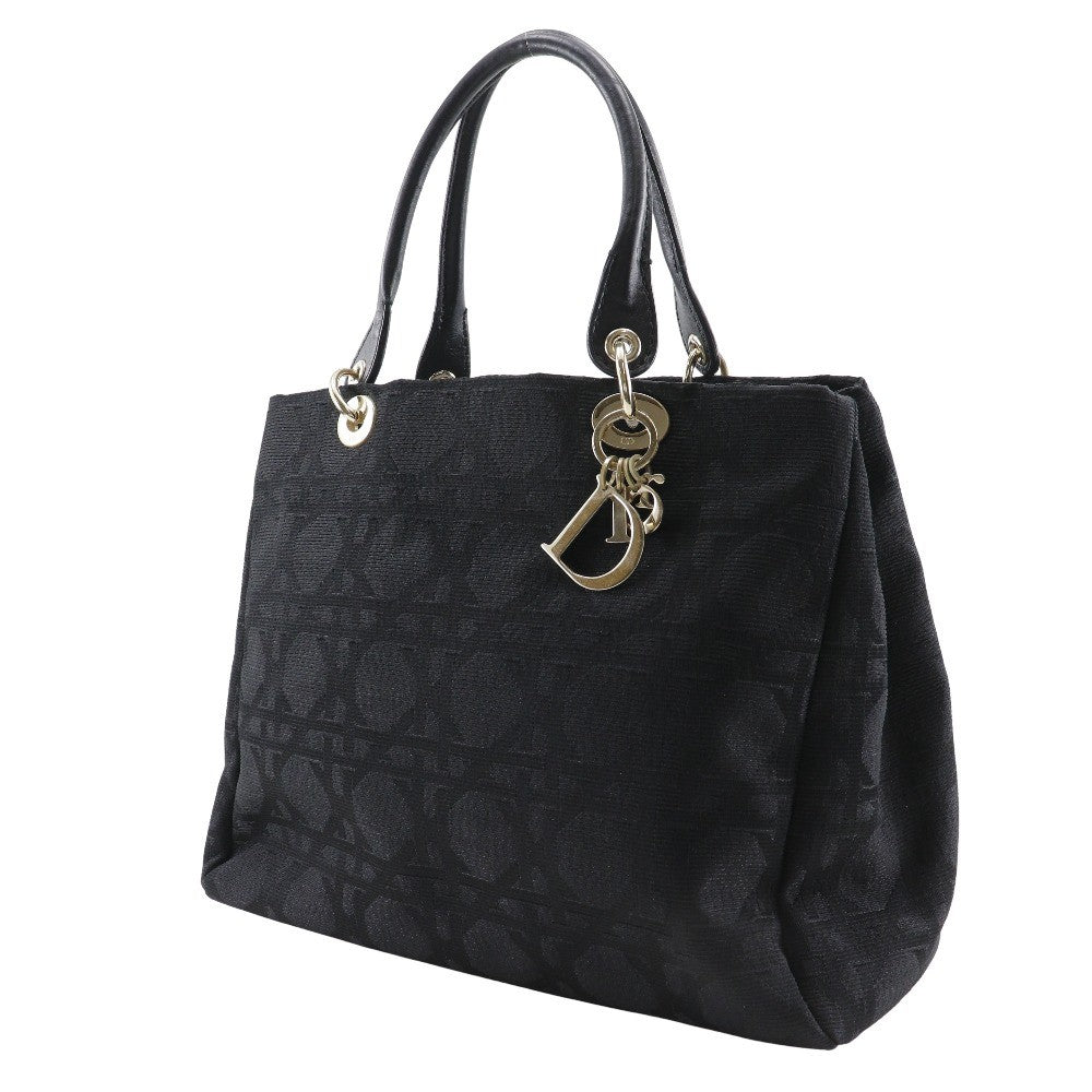 Christian Dior Lady cannage Matelassé, BLACK, CANVAS, Tote bag