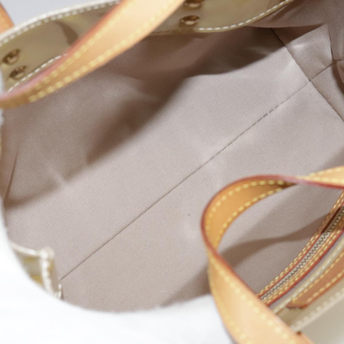 Louis Vuitton Reade Handbag Monogram Vernis, BEIGE, PATENT_LEATHER, Handbag