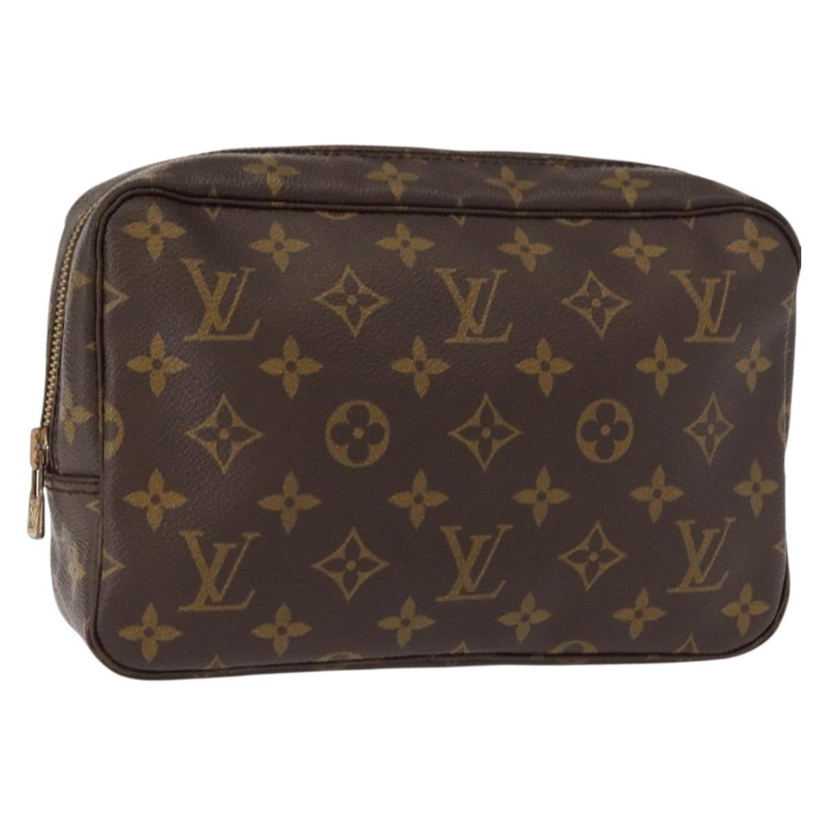 Louis Vuitton Trousse Toiletry Pouch Monogram Canvas, BROWN, CANVAS, Toiletry Case