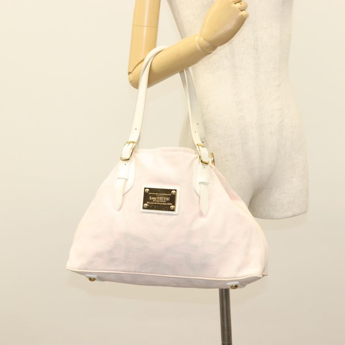 Louis Vuitton Tahitienne Cabas Canvas, PINK, CANVAS, Tote bag