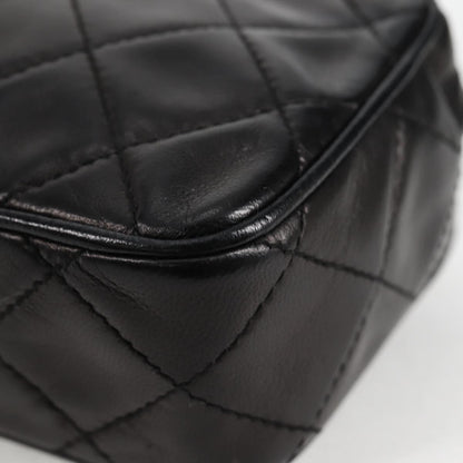 Chanel Camera CC Tassel Bag Leather, BLACK, LEATHER, Clutche & pouche